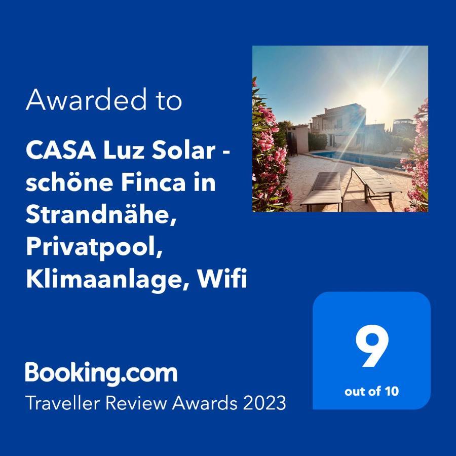 CASA Luz Solar - schöne Finca in Strandnähe, Privatpool, Klimaanlage, Wifi Santanyí Exteriör bild